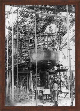 Framed Gondola of New Zeppelin for Pilot and Passengers Print
