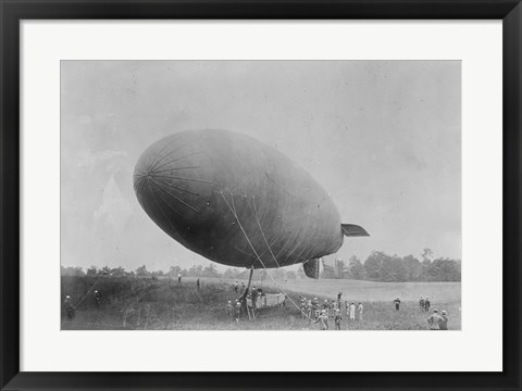 Framed American Dirigible, Blimp Print