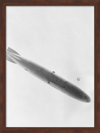 Framed Parachute Jump from Shenandoah Blimp Print
