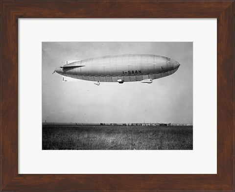 Framed Amundsen Blimp Air Ship I - SAAN Print