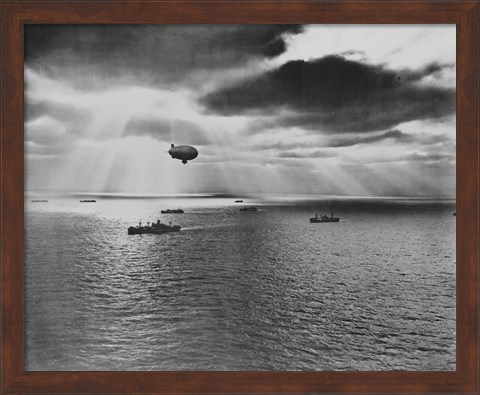 Framed U.S. Navy Blimp Print