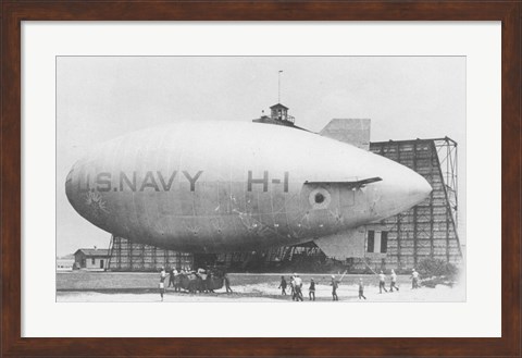 Framed H Class Blimp Print