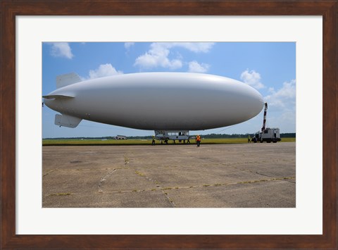 Framed US Navy Coast Guard Blimp Print