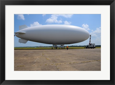 Framed US Navy Coast Guard Blimp Print