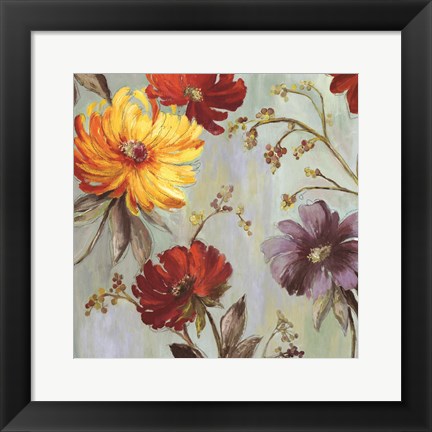 Framed Field Flowers II Print