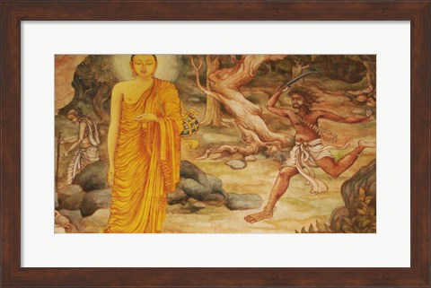 Framed Angulimala Buddha Print