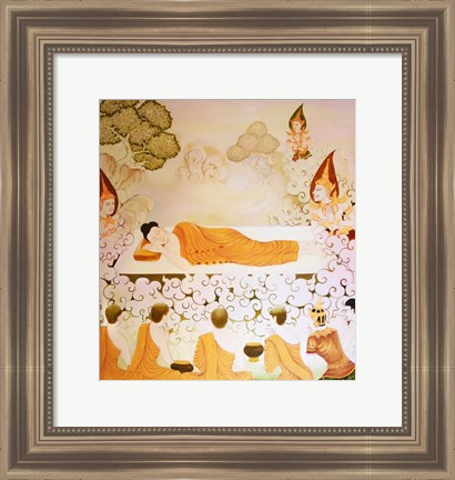 Framed Buddhist Temple Print