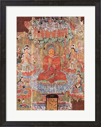 Framed Amitabha Buddha Print