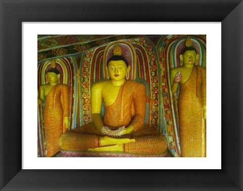 Framed Buddha Statue Ibbagala Viharaya Print