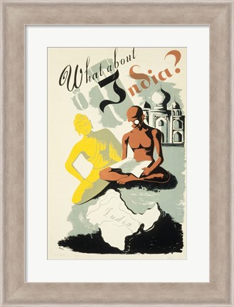 Framed What About India? Print