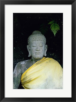 Framed Statue of Buddha, Bali, Indonesia Print