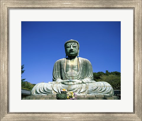 Framed Statue of the Great Buddha, Kamakura, Japan Print