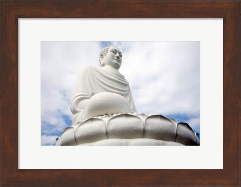 Framed Statue of Buddha, Long Son Pagoda, Nha Trang, Vietnam Print