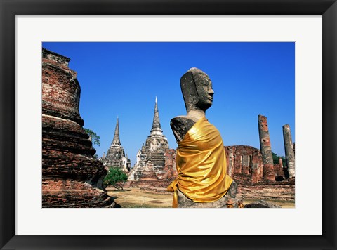 Framed Buddha at a temple, Wat Phra Si Sanphet, Ayutthaya, Thailand Print