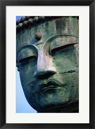 Framed Close-up of a statue of Buddha, Daibutsu, Kamakura, Tokyo, Japan Print