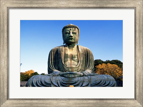 Framed Statue of Buddha, Daibutsu, Kamakura, Tokyo, Japan Print