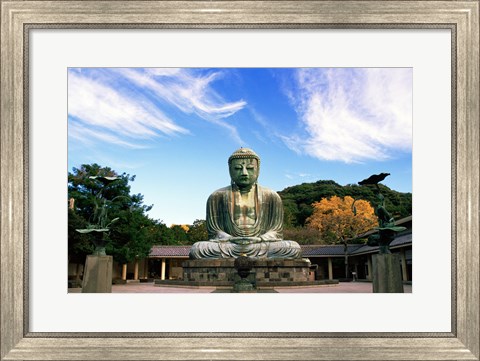 Framed Buddha, Daibutsu, Kamakura, Tokyo, Japan Print