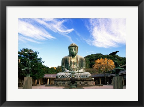 Framed Buddha, Daibutsu, Kamakura, Tokyo, Japan Print