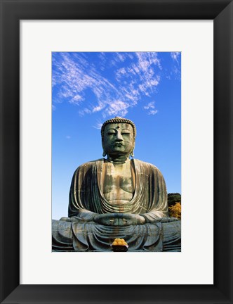 Framed Low angle view of a statue of Buddha, Daibutsu Tokyo, Japan Print