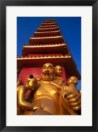 Framed Laughing Buddha Print