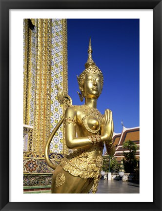 Framed Temple of the Emerald Buddha, Bangkok, Thailand Print