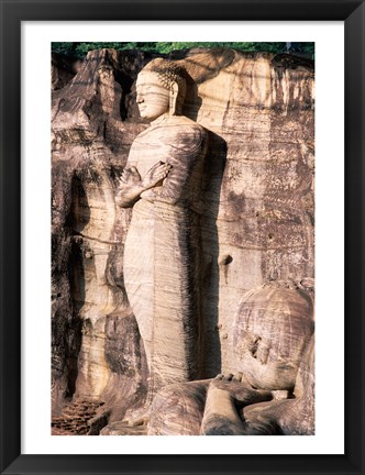 Framed Standing Buddha Closeup Print