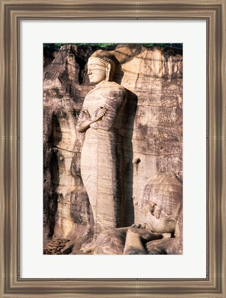 Framed Standing Buddha Closeup Print