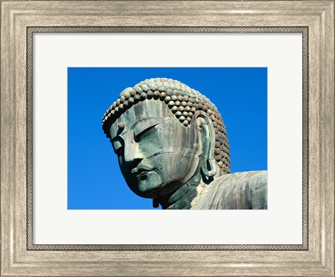 Framed Close-up of a statue, Daibutsu Great Buddha, Kamakura, Japan Print