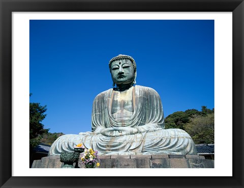 Framed Daibutsu Great Buddha, Kamakura, Honshu, Japan Print