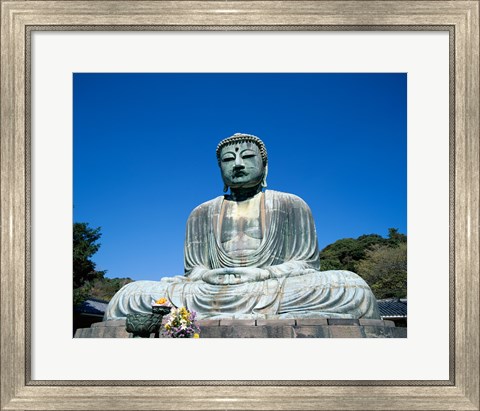 Framed Daibutsu Great Buddha, Kamakura, Honshu, Japan Print