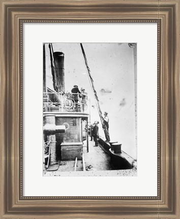 Framed Tug on Way to Meet Carpathia Print