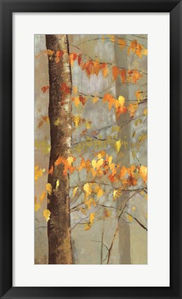 Framed Golden Branches I Print