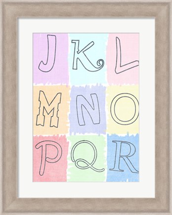 Framed Alphabet II Print