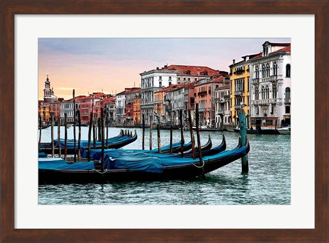 Framed Dawn in Venice Print