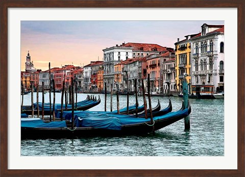 Framed Dawn in Venice Print