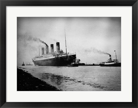 Framed Titanic&#39;s Tugboats Print