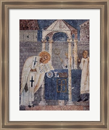 Framed Master of the Sophien Cathedral form Ohrid Print