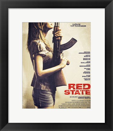 Framed Red State Print