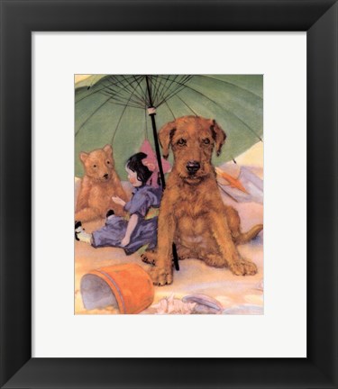 Framed Terrier Trouble I Print