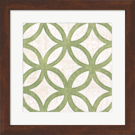 Framed Garden Tile III Print