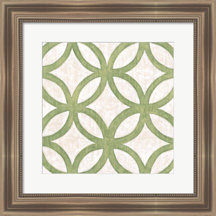 Framed Garden Tile III Print