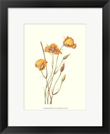 Framed Delicate Wildflowers I Print