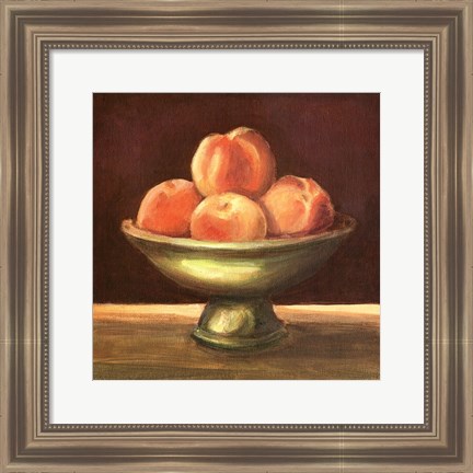 Framed Rustic Fruit Bowl I Print