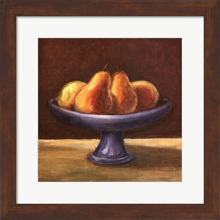 Framed Rustic Fruit Bowl IV Print