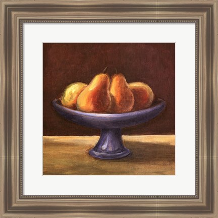 Framed Rustic Fruit Bowl IV Print