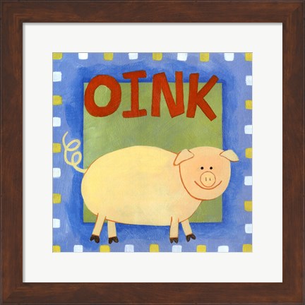 Framed Oink Print