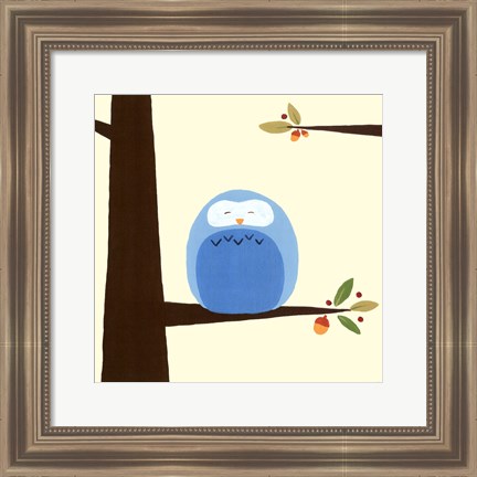 Framed Orchard Owls III Print