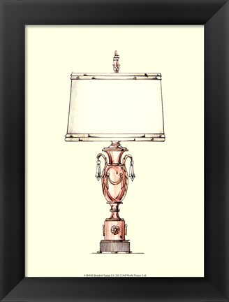 Framed Boudoir Lamp I Print