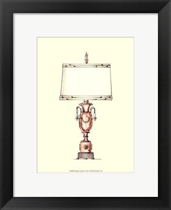 Framed Boudoir Lamp I Print