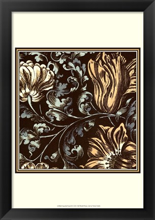 Framed Fanciful Floral II Print